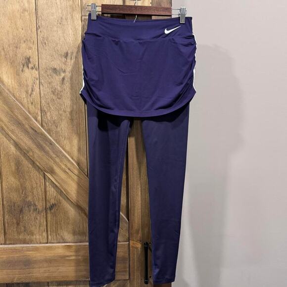 Nike Dri-FIT‎ Skirted Leggings - Purple, Size Small - Picture 1 of 7
